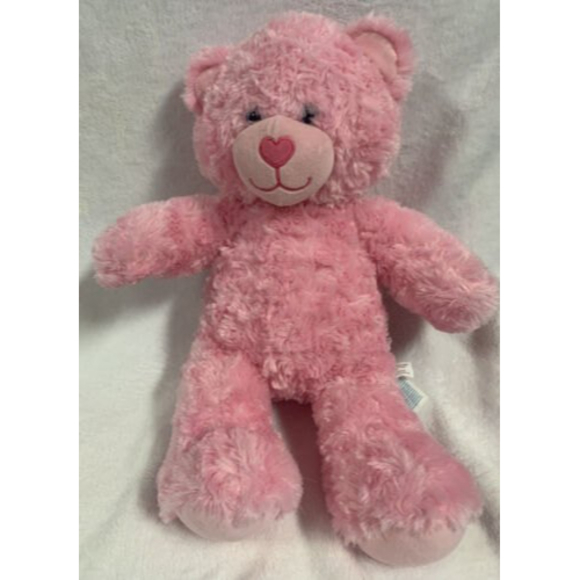 BuildABear Toys Build A Bear Sweet Cuddles Teddy Bear Pink Plush